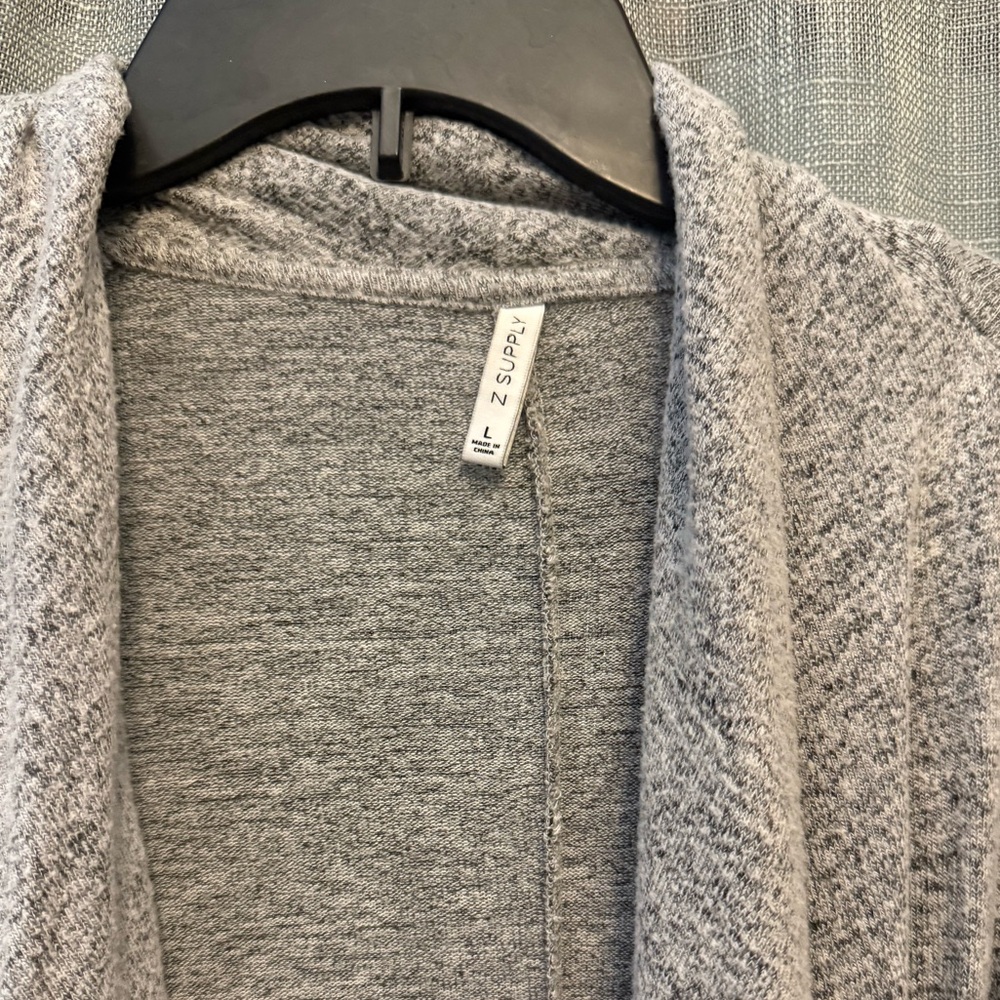 Light Gray Knit Robe - Picture 2 of 3